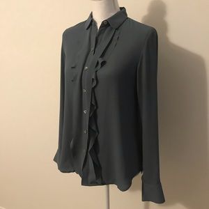 Loft Ruffle front blouse